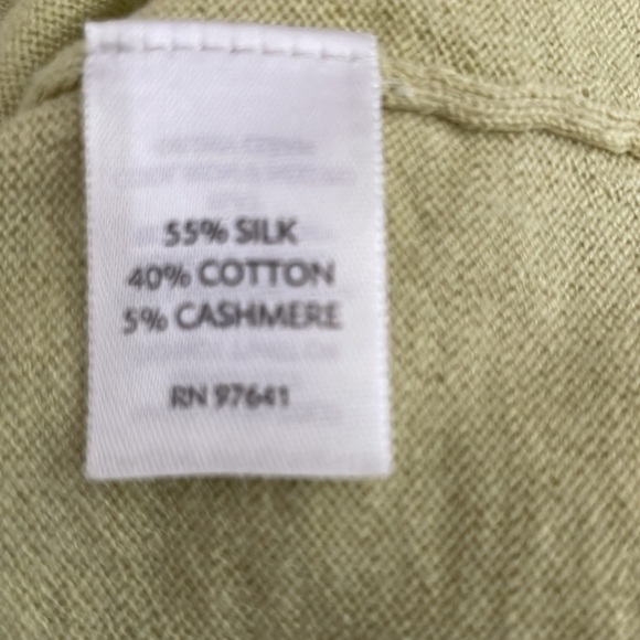 J. Jill Silk/Cotton/Cashmere Blend Lightweight Cardigan - Picture 4 of 4